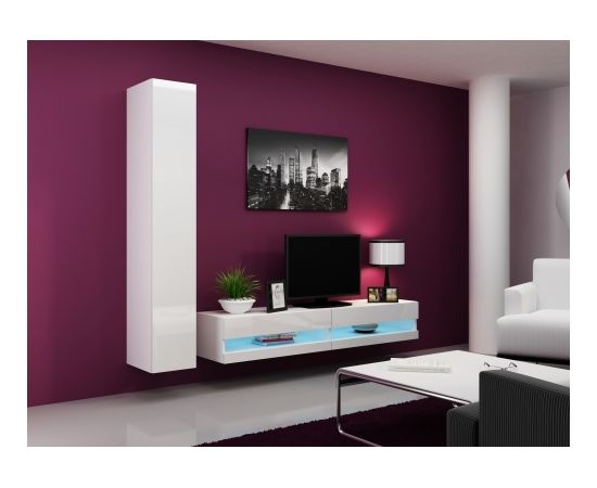 Cama Meble Cama Living room cabinet set VIGO NEW 9 white/white gloss