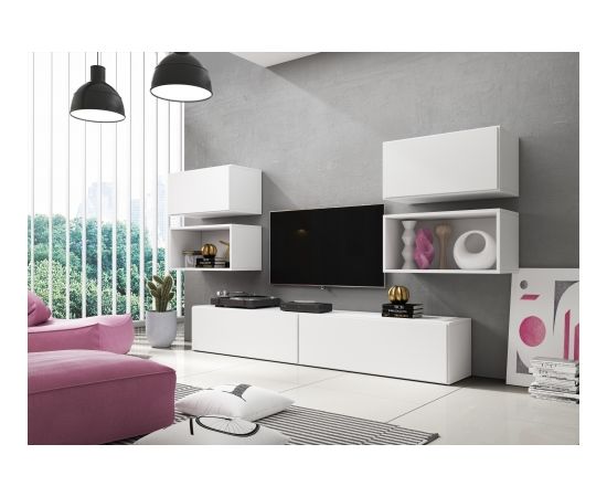 Cama Meble Cama living room furniture set ROCO 3 (2xRO3+2xRO4+2xRO1) white/white/white
