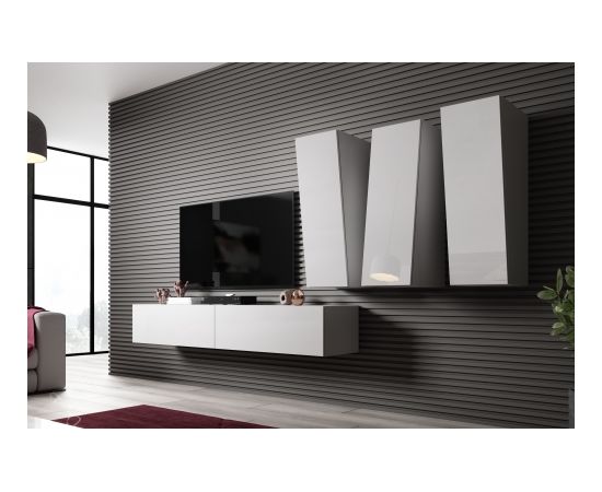 Cama Meble Cama Living room cabinet set VIGO SLANT 1 white/white gloss