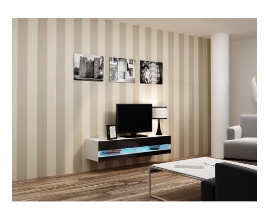 Cama Meble Cama Living room cabinet set VIGO NEW 12 white/black gloss