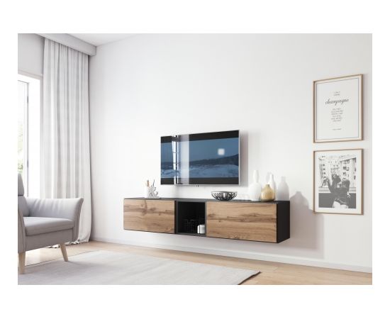 Cama Meble Cama living room furniture set ROCO 10 (2xRO3 + RO6) antracite/wotan oak