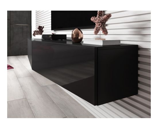 Cama Meble Cama Living room cabinet set VIGO SLANT 7 black/black gloss