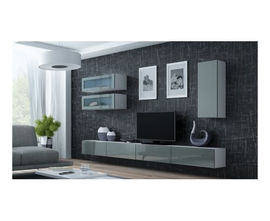 Cama Meble Cama Living room cabinet set VIGO 11 white/grey gloss