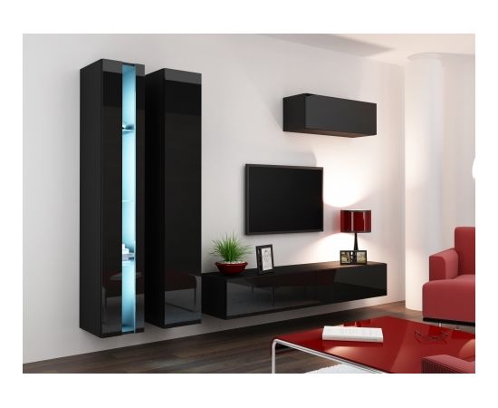 Cama Meble Cama Living room cabinet set VIGO NEW 1 black/black gloss