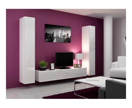 Cama Meble Cama Living room cabinet set VIGO 4 white/white gloss