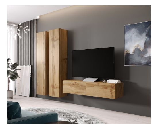 Cama Meble Cama Living room cabinet set VIGO 9 wotan oak/wotan oak gloss