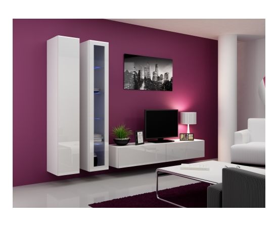 Cama Meble Cama Living room cabinet set VIGO 3 white/white gloss