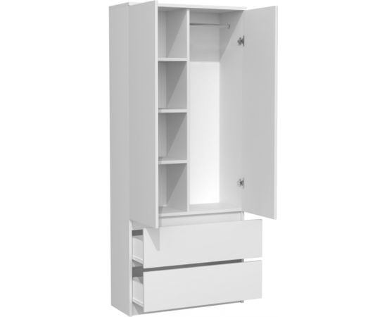 Top E Shop Topeshop SZAFA MALWA B bedroom wardrobe/closet 5 shelves 2 door(s) White