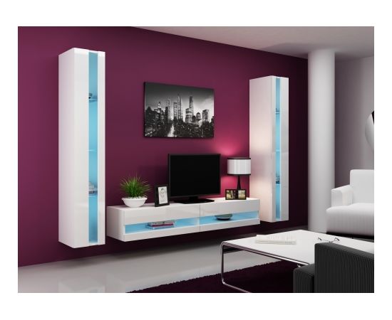 Cama Meble Cama Living room cabinet set VIGO NEW 3 white/white gloss