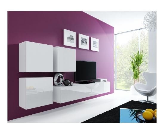 Cama Meble Cama Living room cabinet set VIGO 23 white/white gloss