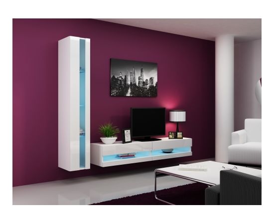 Cama Meble Cama Living room cabinet set VIGO NEW 8 white/white gloss