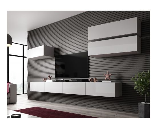Cama Meble Cama Living room cabinet set VIGO SLANT 4 white/white gloss