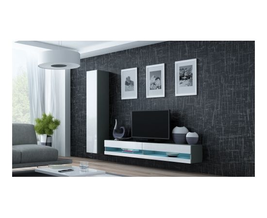 Cama Meble Cama Living room cabinet set VIGO NEW 9 grey/white gloss