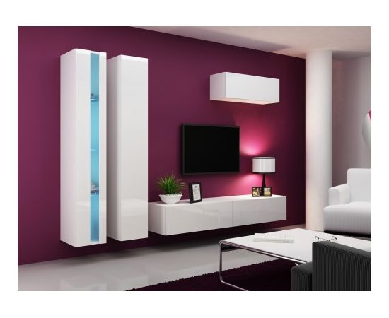 Cama Meble Cama Living room cabinet set VIGO NEW 1 white/white gloss