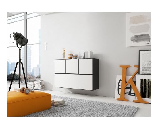 Cama Meble Cama living room furniture set ROCO 13 (RO1 + 3xRO5) black/black/white