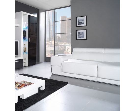 Cama Meble Cama living room storage set SAMBA B white/black gloss