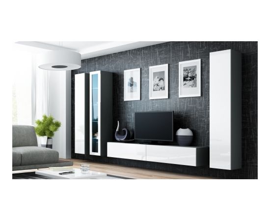 Cama Meble Cama Living room cabinet set VIGO 2 grey/white gloss