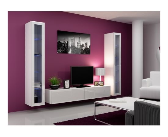 Cama Meble Cama Living room cabinet set VIGO 5 white/white gloss