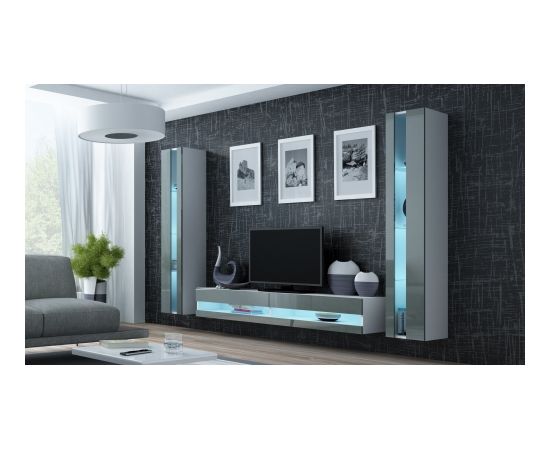 Cama Meble Cama Living room cabinet set VIGO NEW 3 white/grey gloss
