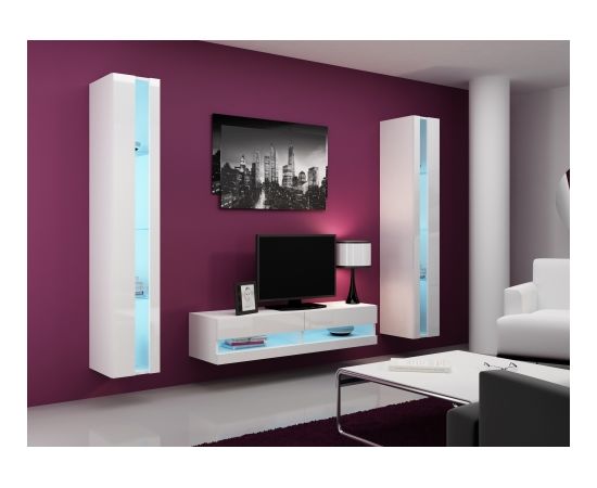 Cama Meble Cama Living room cabinet set VIGO NEW 12 white/white gloss