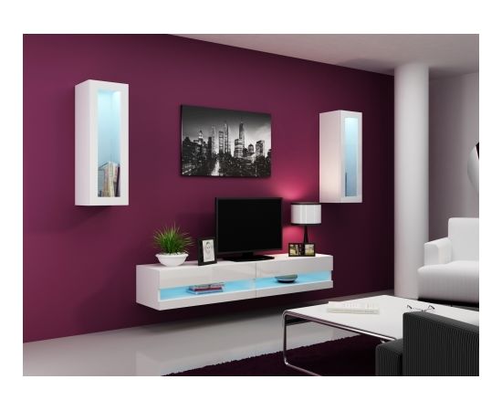 Cama Meble Cama Living room cabinet set VIGO NEW 11 white/white gloss