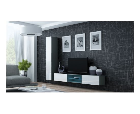 Cama Meble Cama Living room cabinet set VIGO 21 grey/white gloss