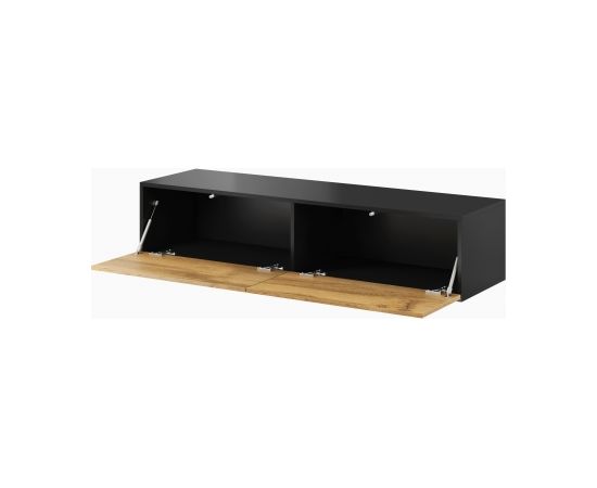 Cama Meble Cama living room cabinet set VIGO 9 black/wotan oak