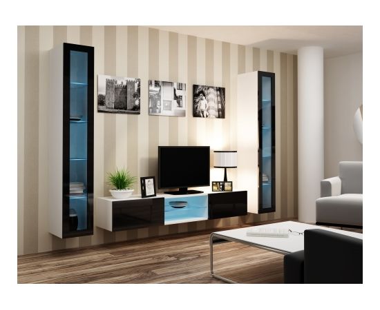 Cama Meble Cama Living room cabinet set VIGO 20 white/black gloss