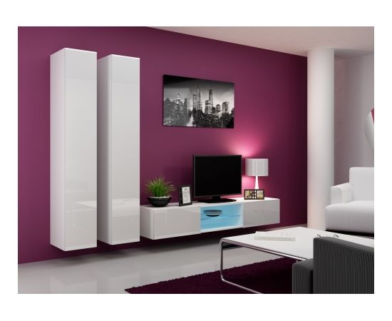 Cama Meble Cama Living room cabinet set VIGO 19 white/white gloss