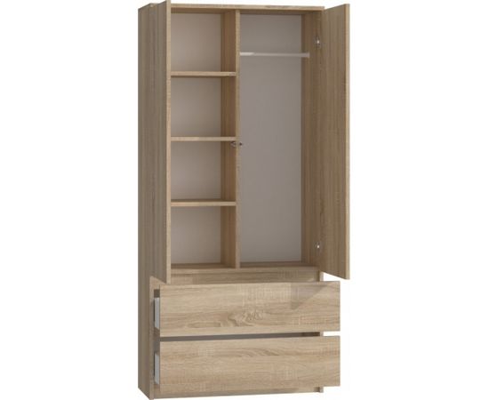 Top E Shop Topeshop SZAFA MALWA SON bedroom wardrobe/closet 5 shelves 2 door(s) Oak