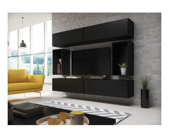 Cama Meble Cama living room furniture set ROCO 1 (4xRO1 + 2xRO4) black/black/black