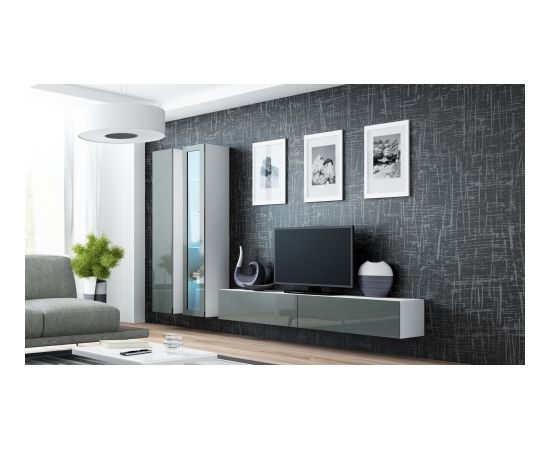 Cama Meble Cama Living room cabinet set VIGO 3 white/grey gloss