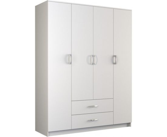Top E Shop Topeshop ROMANA 160 BIEL KPLB bedroom wardrobe/closet 11 shelves 4 door(s) White