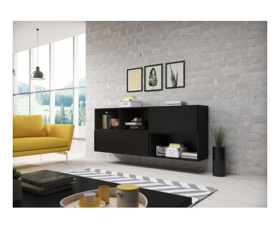 Cama Meble Cama living room furniture set ROCO 16 (RO1+RO2+RO3+RO4) black/black/black