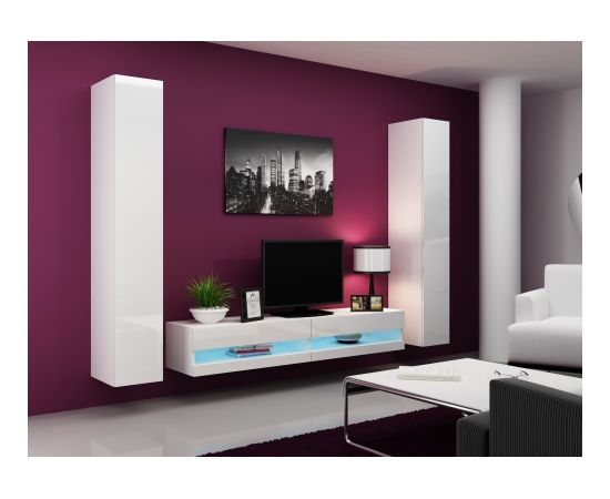 Cama Meble Cama Living room cabinet set VIGO NEW 4 white/white gloss