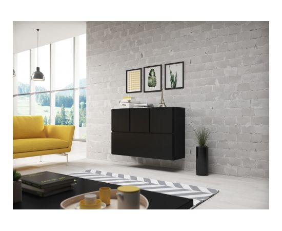 Cama Meble Cama living room furniture set ROCO 13 (RO1 + 3xRO5) black/black/black