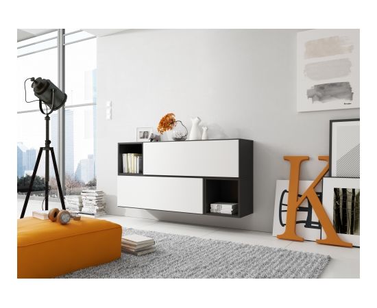 Cama Meble Cama living room furniture set ROCO 14 (2xRO1 + 2xRO6) black/black/white