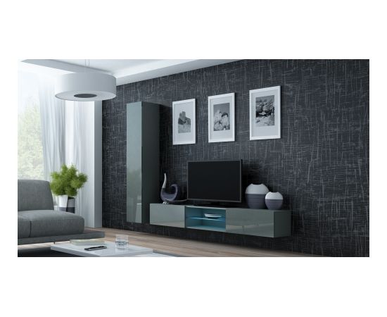 Cama Meble Cama Living room cabinet set VIGO 21 grey/grey gloss