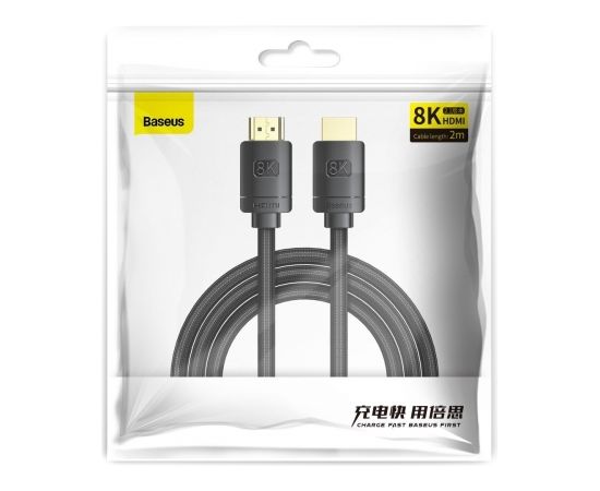 Kabelis HDMI-HDMI 3.0m (HDMI 2.1) melns 8K 60Hz, BASEUS