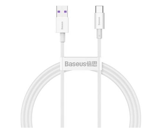 Kabelis USB2.0 A spraudnis - USB C spraudnis 66W 1,0m balts Superior series BASEUS