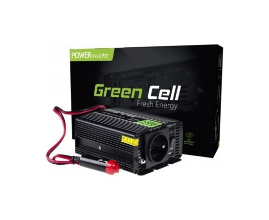 Green Cell 150W 12V DC/AC uz 230V pārveidotājs - auto invertors GreenCell ar USB