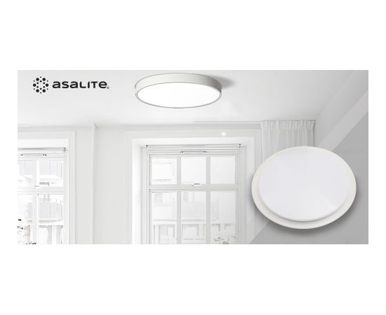 Потолочный светодиодный светильник Asalite 72W 3-4-6,5K CCT, круглый, опал + пульт Sofia