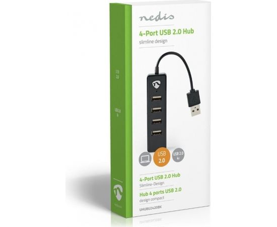 Nedis Centrmezgls (HUB) USB 2.0 4x pievadu