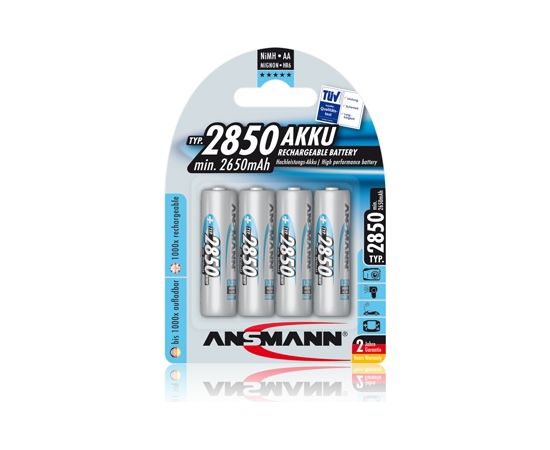 Akumulators R6 (AA) 1.2V 2850mAh Ni-Mh ANSMANN (4 gab.iepakojums)