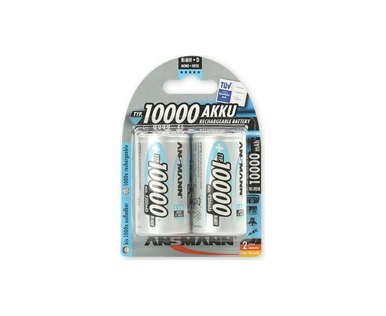 Akumulators R20 (D) 1.2V 10000mAh Ni-Mh ANSMANN (2 gab.iepakojums)