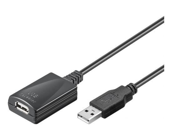 Goobay Pagarinātājs USB 2.0 A konektors - USB A ligzda 5m (ar pastiprinātaju)