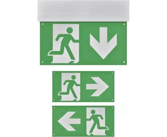 LED EXIT sign LED 230V AC 3W 30lm 3h., MT, EMOS