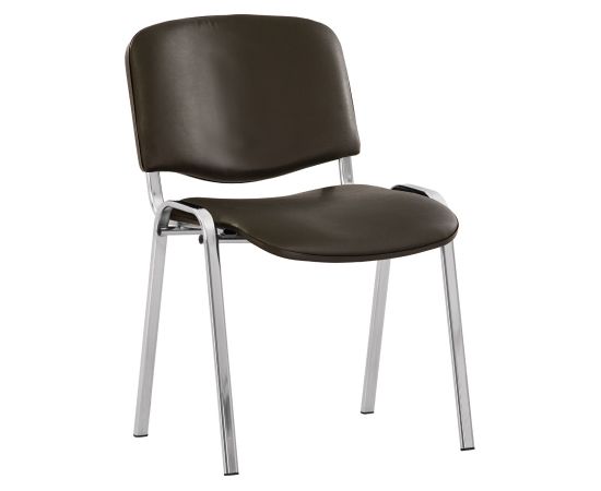 Konferenču krēsls NOWY STYL ISO Chrome,V-14 tumši pelēka ādas imitācija Konferenču krēsli