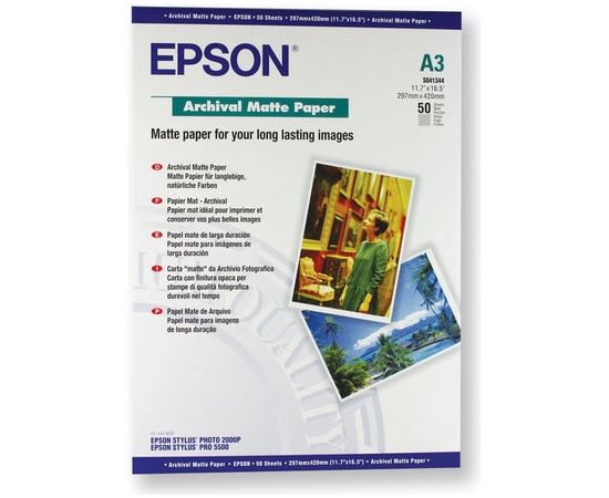 Epson Archival Matte Paper A3, 189 g/m²