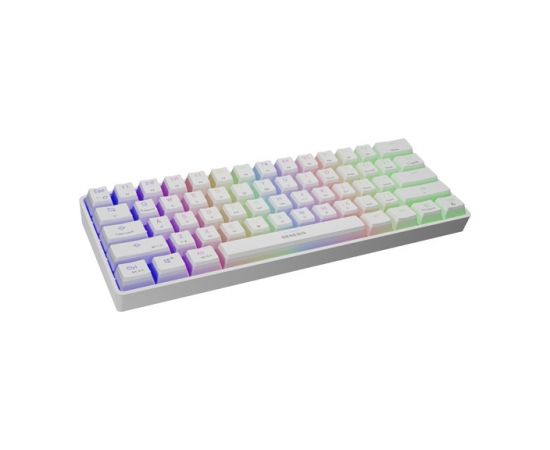 Genesis THOR 660 RGB Gaming keyboard, RGB LED light, US, White, Bluetooth, Wired, Wireless connection, Gateron Red Switch